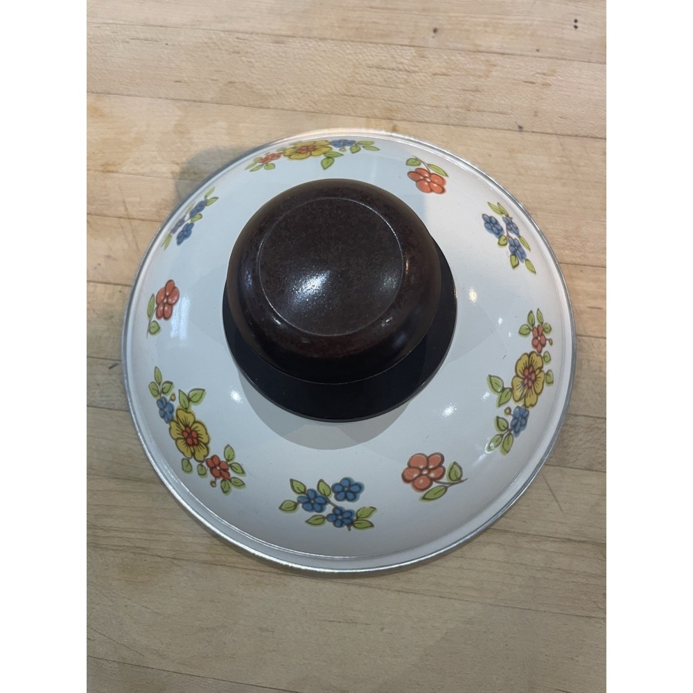Vintage MCM Excel Summer Garden 1 quart Cooking Sauce Pan Lid Only